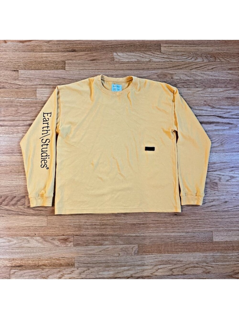 Earth\Studies MS-117 L/S Boxy Fit Crew Tee in Tangerine XL